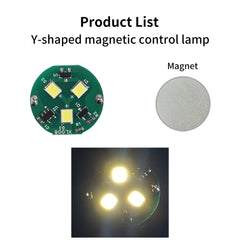 For Bambu Lab Ring/Single/Y Shape LED Light with Magnetic Control DIY 3D Printing Model Parts for Bambu voron AD5M K1 Kobra