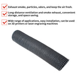 FYSETC 3D Printer Exhaust Fan Hose Encrypted Foil Ventilation Pipe Scalable Smoke Tube with 6038 FAN Exhaust System Kit For Voron 2.4 R2 TRIDENT