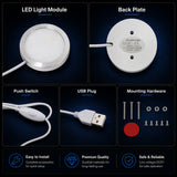 DIY Turbo Lamp Kit for 3D Printing Projects Creative Desk LED Light USB Powered 5V 2W with Switch for Maker Desktop Decoration