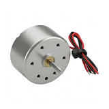 Round R300C DC Motor, 3V-6V Mini Electric Motor for DIY Projects, High Speed Low Noise