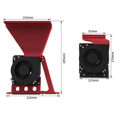 Fysetc 24V 12032 Model Strong Wind Big Blower Auxiliary Cooling Fan Low Vibration For Voron V0/Trident Auxiliary Cooling Fan