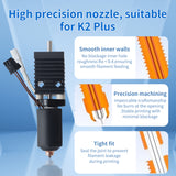 For Creality K2 Plus Ceramic Heating Block Hotend Kit High Temperature Resistance and High Quality with High Flow 0.4mm Nozzle