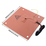 For Creality K1 Max 120V/220V Imported Dual Voltage Silicone Heating Pad 305*301mm 800W Bimetal 157° Bed Heater for K1 MAX