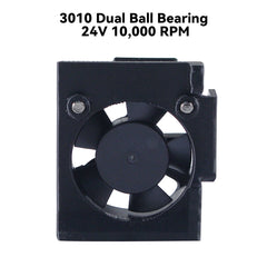 DC 24V Dual Ball Bearing Hotend Cooling Fan for QiDi Plus 4 3D Printer 10000RPM High Airflow Low Noise with Mounting Bracket