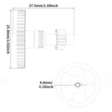 FYSETCSherpa CNC Spur Gear Nano Coated One-Piece Stainless Steel Bull Gear Kit High Precision Extruder Gears for Voron V0 3D Printer