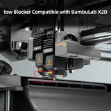 Flow Blocker for Bambu Lab X2D 3D Printer Metal Nozzle Sealing Plate Replacement Part for Dual Hotend Oozing Prevention