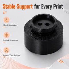 4Pcs Anti Vibration Feet for Bambu Lab X2D 3D Printer Shock Absorber Pads Reduce Resonance and Shaking