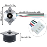 Extruder Stepper Motor for Flashforge Adventurer 5M 3D Printer Pre-installed Drive Gear With 4Pin Terminal Cable