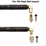 Hot Melt Nut Press-in Head 90° Connector for 3D Printing, Fits M4 Soldering Iron