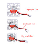 Luminous hydraulic bearing fan 12V/24V 2510/3010/4010 LED Light Silent Hydraulic Bearing Fan Cooler Heatsink For 3D Printer