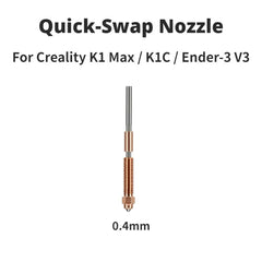 For Creality K1C K1 Max Ender-3 V3 Unicorn Quick-Swap 0.4mm Nozzle Kit High Temperature Resistance High Follow Upgraded Hotend