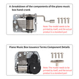 For Bambu Lab P1 X1 A1 A1 MINI Piano Music Box Kit 3D Printer Model Kit