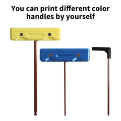 3D Printer Accessories S2 Allen Wrench Screwdriver Tool Kit with T-Shaped Handle Ball Head Universal Repair Tool Hex Screwdriver
