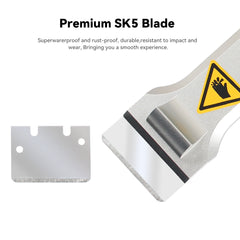 Upgraded Magnetic  Hot Bed Scraper for Bambu Lab 3D Printer with Replaceable SK5 Blade