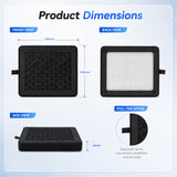 Dual Layer HEPA H13 + Activated Carbon Air Filter Ultra Replacement for Bambu Lab X2D 3D Printer VOC Absorption Dust Filtration