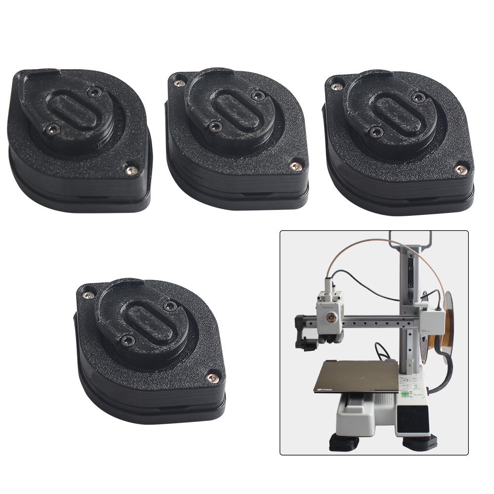 Anti-Vibration Feet For Bambu lab kit X1 CarbonP1SP1PX1X1EA1A1 miniCreality K1 SeriesPrusa Mk3/Mk4 Voron kit 3D Printer Kit. With printed Anti-Vibration Feet For Bambu lab kit X1 CarbonP1SP1PX1X1EA1A1 miniCreality K1 SeriesPrusa Mk3/Mk4 Voron kit 3D Printer Kit. With printed