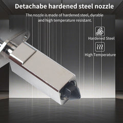 For SV08 Upgraded Hotend High Temperature Resistance Supports Fast Printing With Hardened Steel 0.4mm Nozzle For SV08 3D Printer