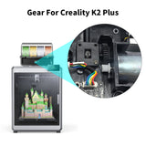 For Creality K2 Plus/Hi Combo Upgraded DLC Nano Coating Hardened Steel Gear High Temperature and Wear Resistance 3D Printer Part