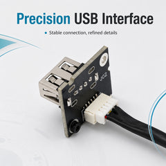 USB Port Assembly for Bambu Lab P2S Replacement USB Interface Module Printer Top Mount USB Connector