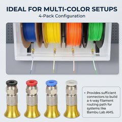 PC4-M6 Drying Oven Feed Connector for 3D Printer