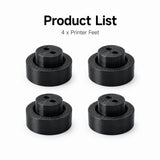 Anti Vibration Feet for Snapmaker U1 3D Printer 4Pcs TPU Shock Absorber Pads Non Slip Rubber Feet for Printer Base Stand