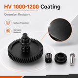 Extruder Gear Kit for Anycubic Kobra 3 Max 3D Printer Dual Gear Drive 1.75mm Filament Black Hardened Steel Replacement Part