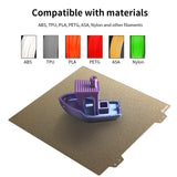 330 * 330mm Double Sided Textured Pei Sheet and Magnetic Build Plat For Elegoo Neptune 3 Plus/4 Plus, Geeetech A30, Tronxy X3S/ X5S /X5SA Pro and QIDI TECH X-Max 3