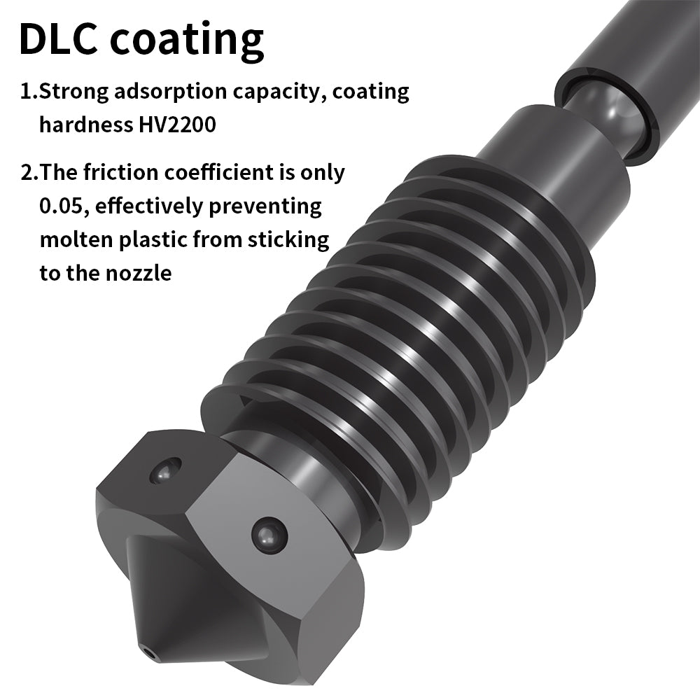 FYSETC Hardened Steel Tungsten Carbide Coating 0.4 mm Nozzle High Temperature High Speed Printing For Prusa MK4 3D Printers