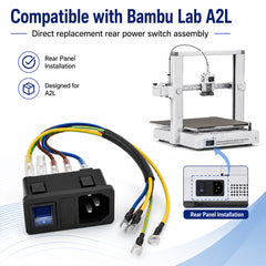Power Switch Assembly for Bambu Lab A2L 3D Printer