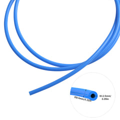 PTFE Teflon Tubing 1m 2.5mm ID × 4mm OD PTFE Teflon Tube for Bambu Lab A1/A1 mini/P1P/P1S/X1C for Creality K1/K1 Max/Ender 3 Extruder 1.75mm Filament