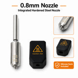 Integrated Hardened Steel Nozzle Kit for Anycubic Kobra S1 Max 3D Printer 0.25 0.4 0.6 0.8mm  Nozzle with Silicone Sock