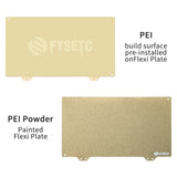 FYSETC 230x150mm PEI Sheet One Sided Textured/Smooth Spring Steel Flexible Build Plate Compatible with Replicatr QIDI X-Pro Creator Pro
