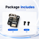 USB Interface Board for Flashforge AD5M Pro 3D Printer USB A Port Replacement Part with Cable