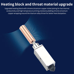 For QiDi X plus 3 / X max 3 Upgraded Hotend Kit High Temperature Resistant Printing Stable Support for Fast Printing