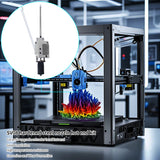 For SV08 Upgraded Hotend High Temperature Resistance Supports Fast Printing With Hardened Steel 0.4mm Nozzle For SV08 3D Printer