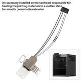 Hotend Heating Assembly Left Side for Bambu Lab X2D 3D Printer Hotend Parts 3D Printing Accessories High Temperature 350℃
