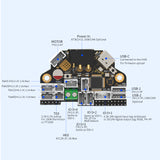 FYSETC H36 v1.3 Combo High Temperature Resistance Klipper Canbus Tool Board Compatible NEMA14/36mm Motor Onboard TMC2209