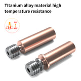 3D Printer Accessories 5 kinds of Bi-Metal Heatbreak Smooth Titanium Alloy Copper Plated Throat: Compatible with E3DV6 MK8 Anycubi Vyperr KobraMax Sidewinde X1 X2 Hotend