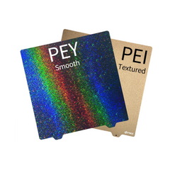 FYSETC Smooth PEY and Textured PEI Build Plate Double side Printing Steel Sheet for PRUSA MK4 MK52 Bambu P1P/X1 VORON /Sovol SV08 3D Printer