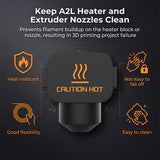 3pcs Silicone Sock for Bambu Lab A2L 3D Printer Hotend 300°C Heat Resistant Thermal Insulation Cover Replacement