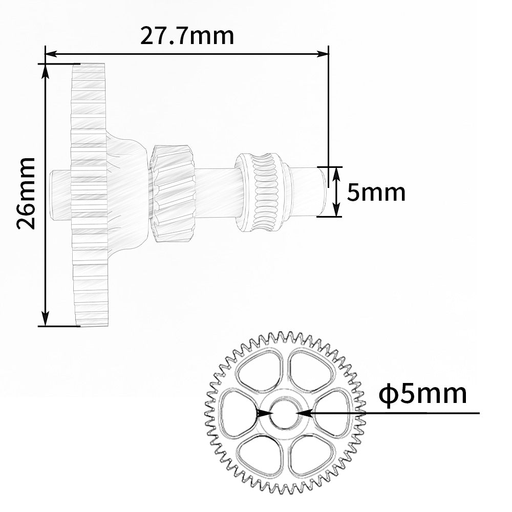 FYSETC CNC Pom Helical Gear Nano Coating Hardened steel Higher precision one-piece gear kit for VORON 2.4 Trident CW1 CW2