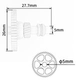 FYSETC CNC Pom Helical Gear Nano Coating Hardened steel Higher precision one-piece gear kit for VORON 2.4 Trident CW1 CW2