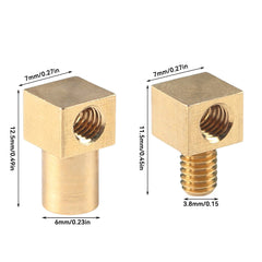 Hot Melt Nut Press-in Head 90° Connector for 3D Printing, Fits M4 Soldering Iron