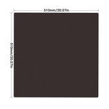 FYSETC 510MM*510MM/20*20IN Double Sided Textured PEI Power Coated Gold Build Plate with Sticker Base For Creality CR10 S5