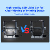 For Bambu A1 X-axis Auxiliary Fan Upgrade High Quality Rapid Cooling Fan with Led Lighting 3D Printer Parts for Bambu A1