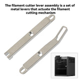 Replacement Filament Cutter Lever Assembly for Bambu Lab X2D 3D Printer Left and Right Metal Lever Set with Magnet and Spring
