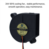 5015 DC24V Dual Ball Bearing Blower Cooling Fan With 3Pin Connector for Snapmaker U1 Print Head Extruder Nozzle Cooling Replacement
