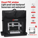 Dust Cover for Bambu Lab A1 3D Printer Full Protection Dustproof Anti Scratch Waterproof Visual PVC Window UV Sunscreen