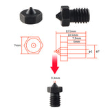 FYSETC E3D V6 High Quality Hardened Steel Nozzle 0.3/0.4/0.6mm size Nozzle High Speed Printing Nozzle for Voron Prusa 3dPrinter