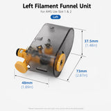 Left Right Filament Funnel Unit for Bambu Lab AMS Lite A1 A1 Mini 3D Printer Slot 1 2 3 4 Internal Feeder Sensor Component